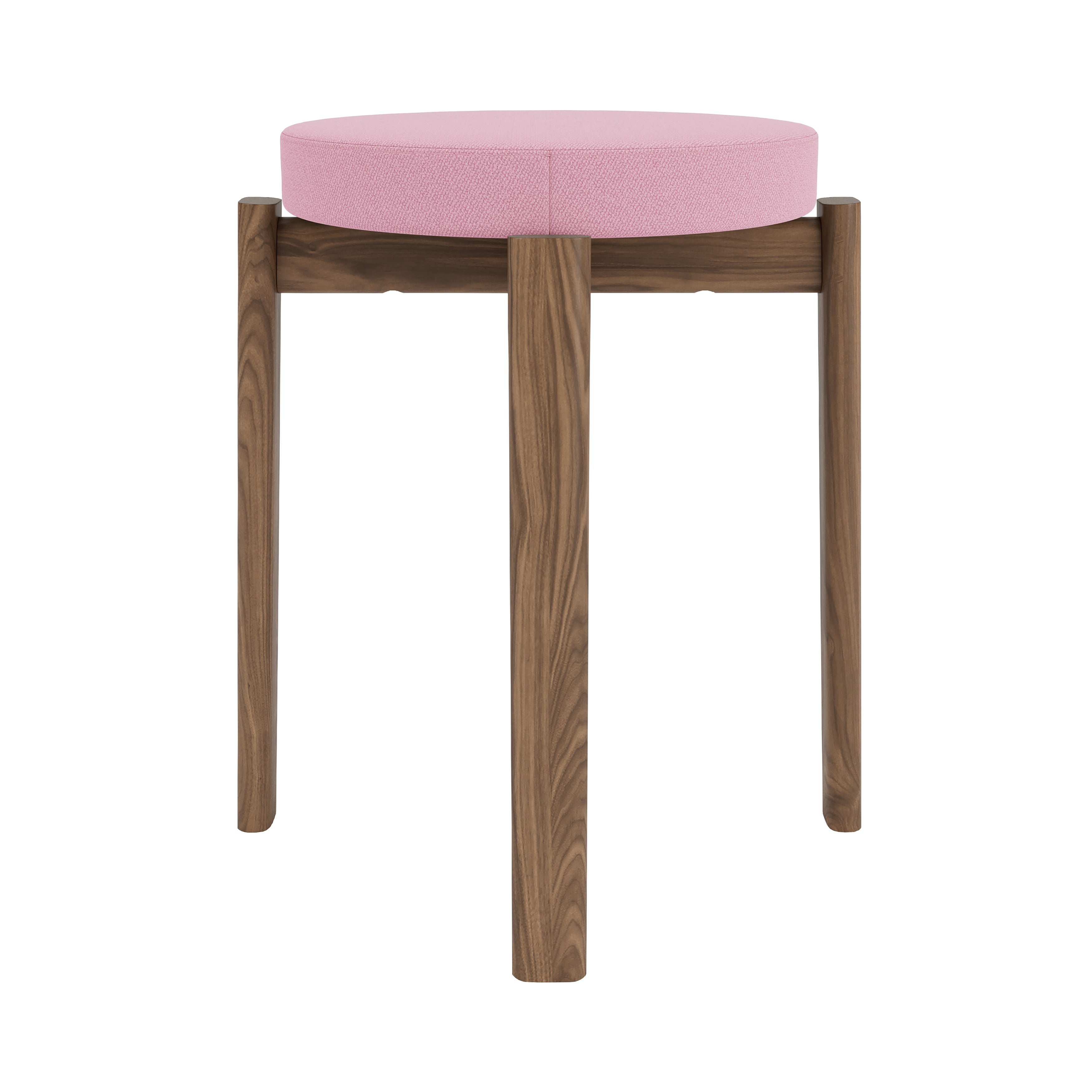 Passage Stool: Upholstered + Walnut +  Vidar 4 0526