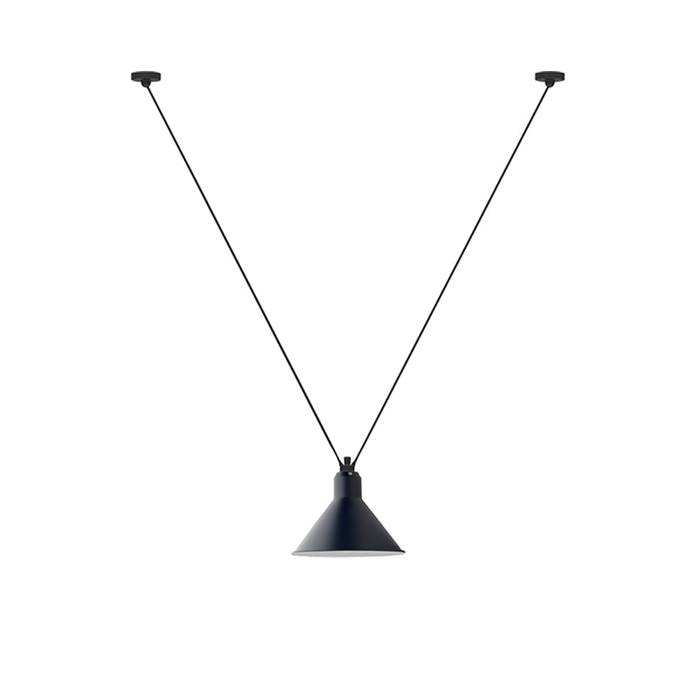 Les Acrobates N° 323 Pendant Lamp: Large + Blue + Conic