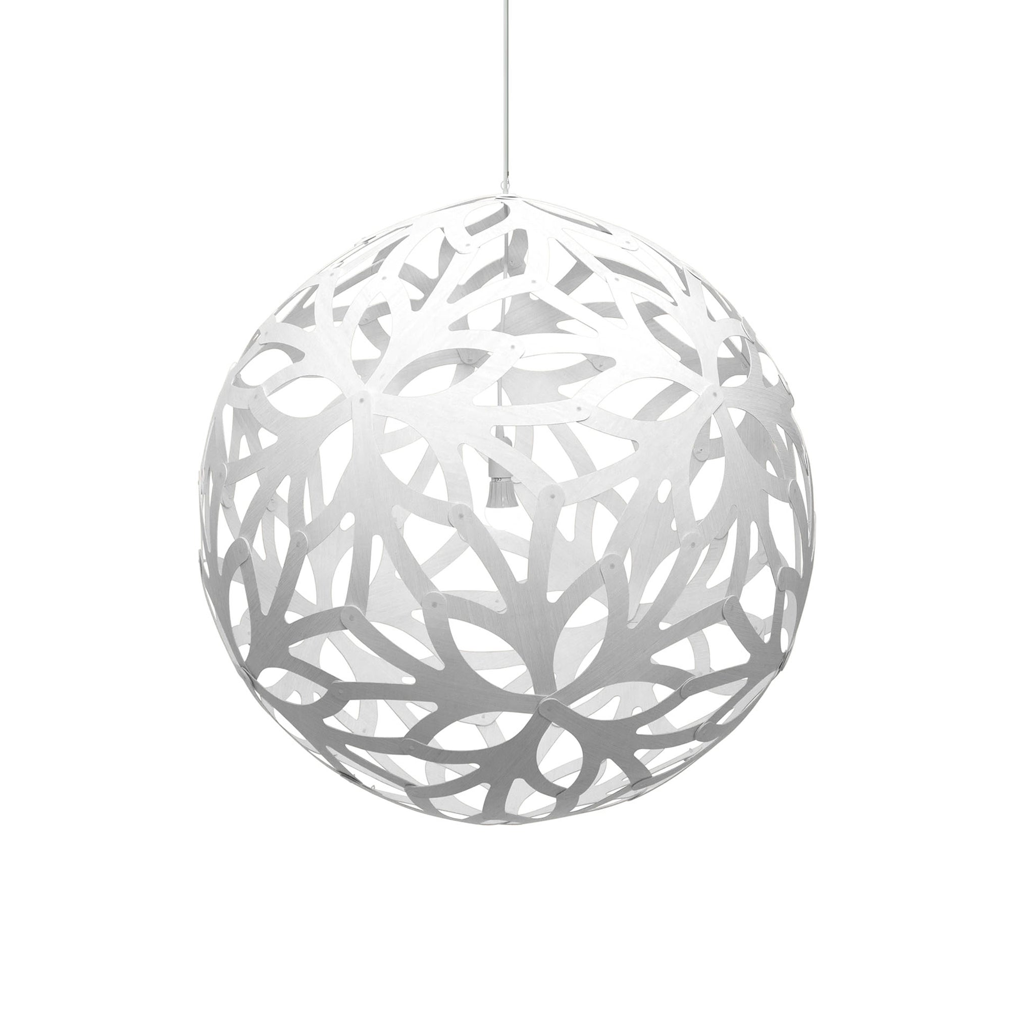 Floral Pendant Light: White + White + White