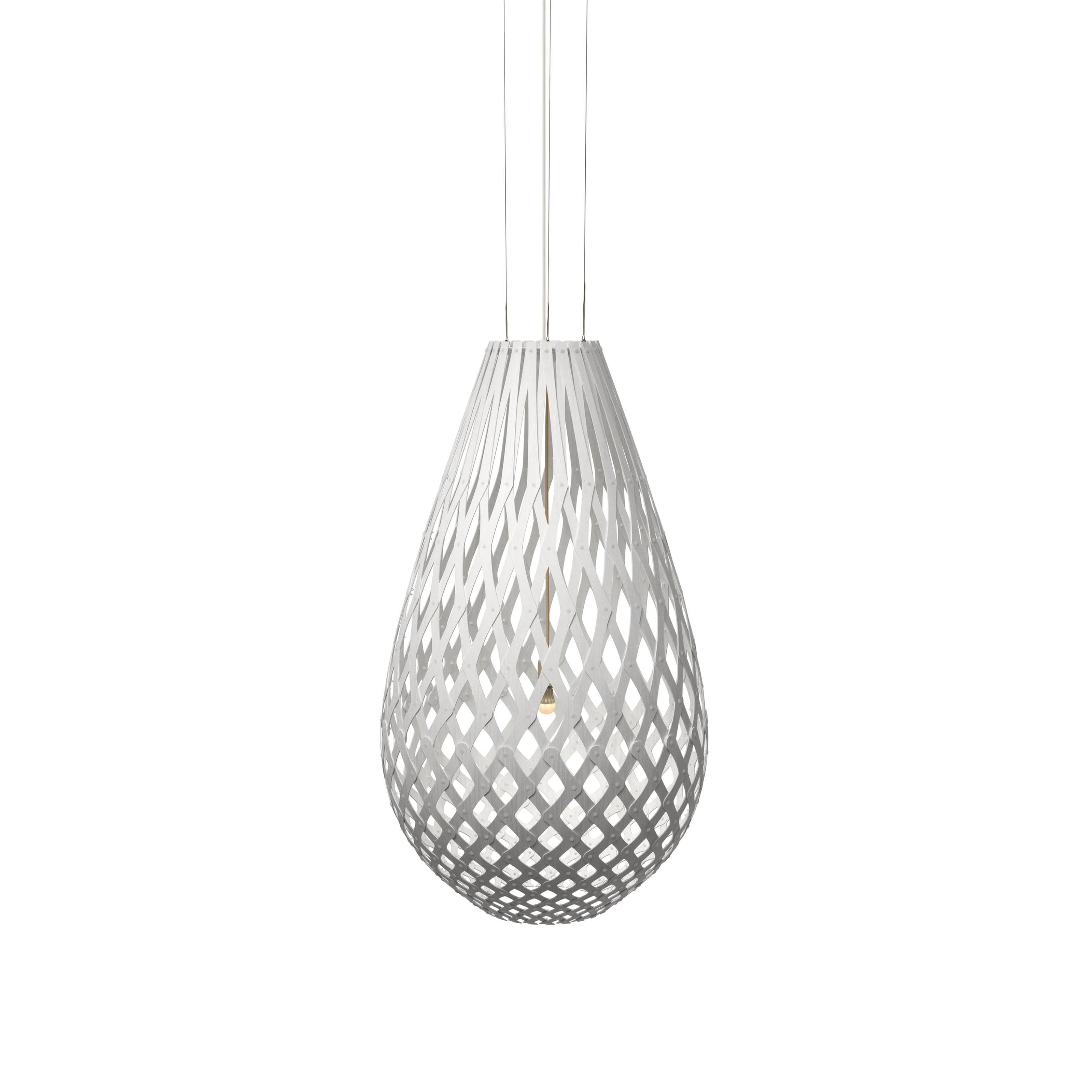 Kōura Pendant Light: Large + White + White