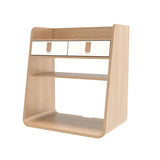 Suzon Wall Storage: Natural Oak + White