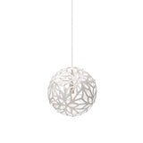 Floral Pendant Light: Extra Small + White + White