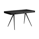 JFK Home Desk: Black Ash + Standard Legs