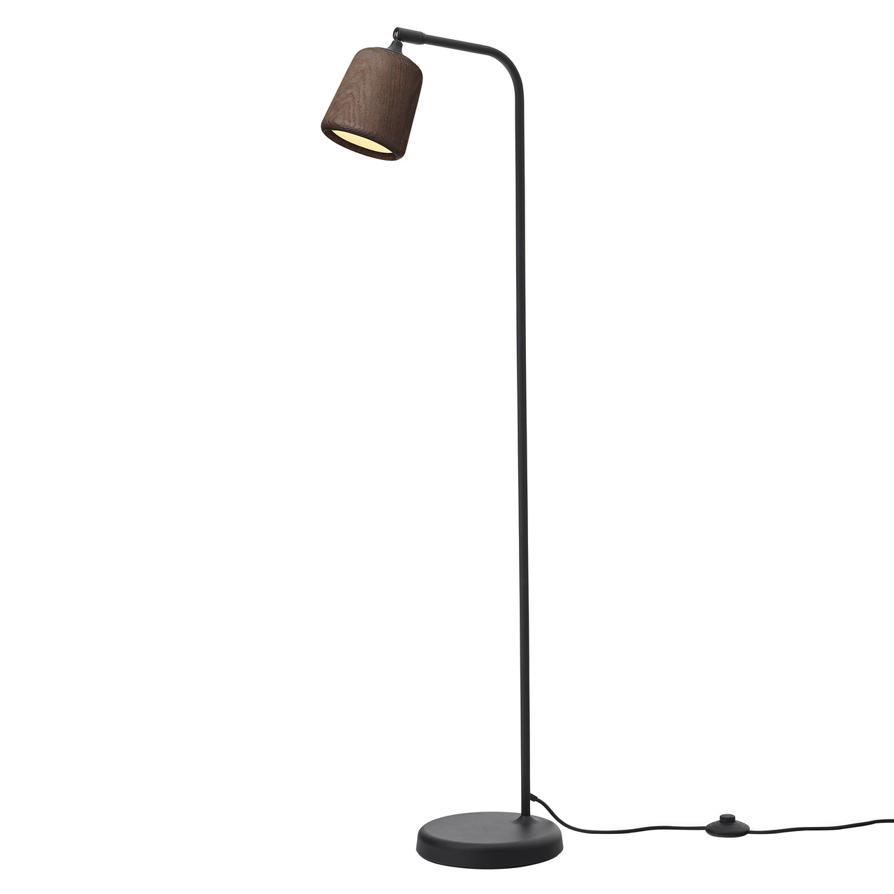 Material Floor Lamp: Smoked Oak