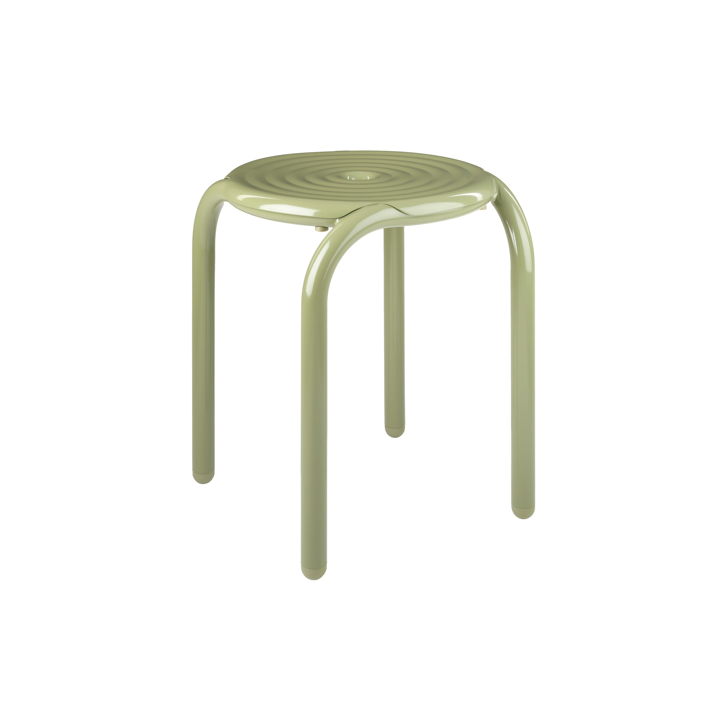 Groove Stool: Moss