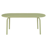 Groove Obround Dining Table: Moss