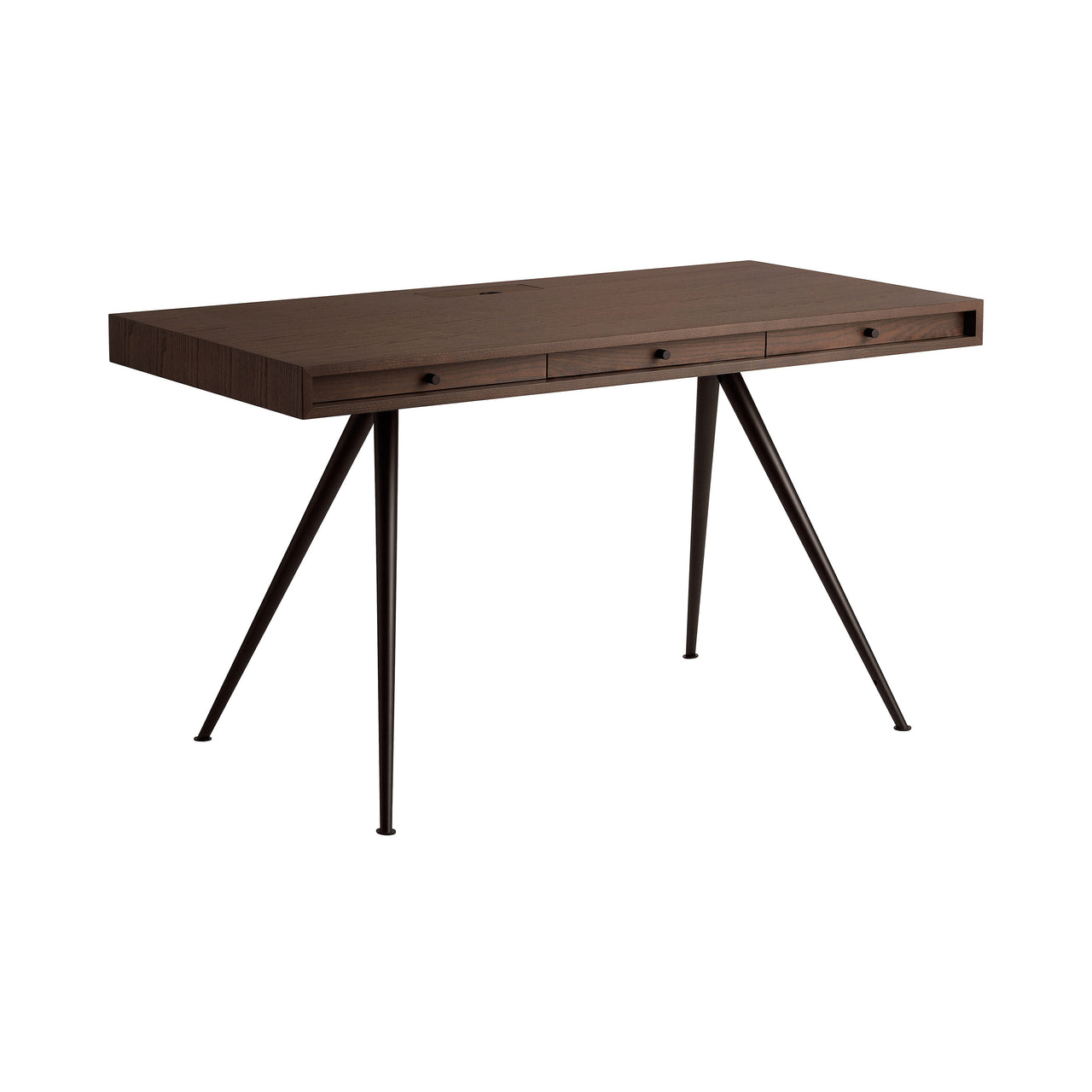 JFK Home Desk: Dark Smoked Ash + Standard Legs