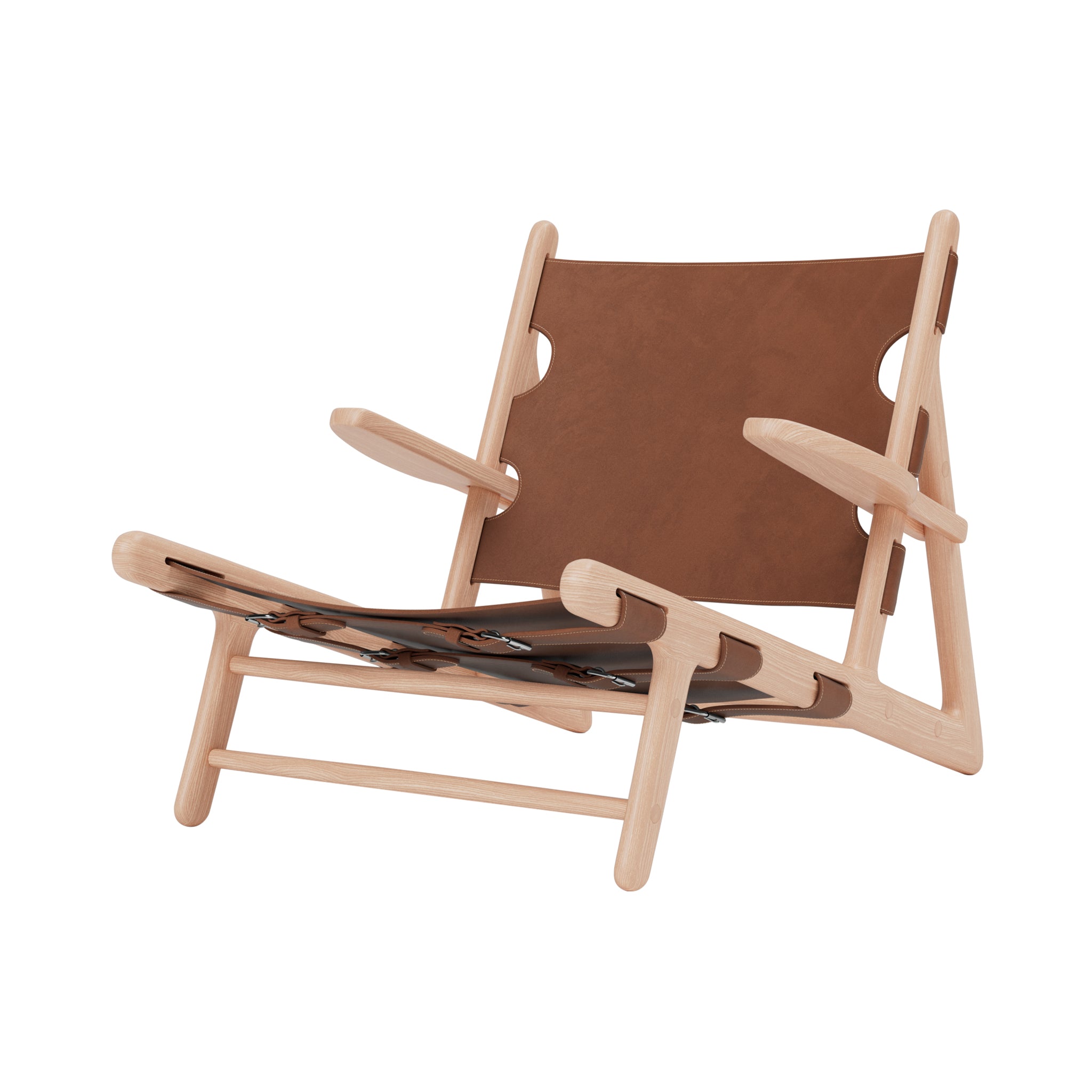 The Hunting Chair: Light Oiled Oak + Cognac