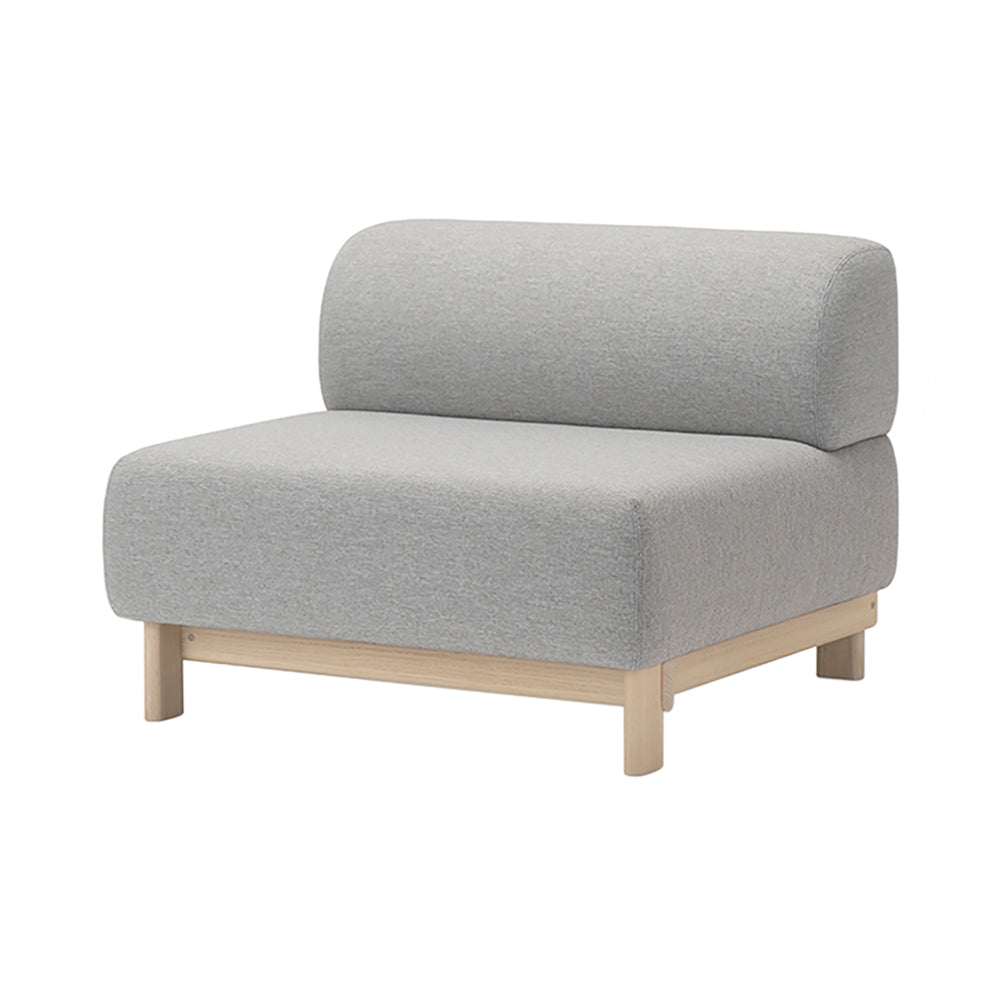 Elephant 1 Seater Bench: Pale Natural