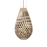 Kōura Pendant Light: XX Large + Bamboo + Black + Black