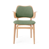 Gesture Dining Chair: Seat + Back Upholstered +Oiled Oak