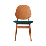 Noble Dining Chair: Upholstered + Teak Oiled Oak