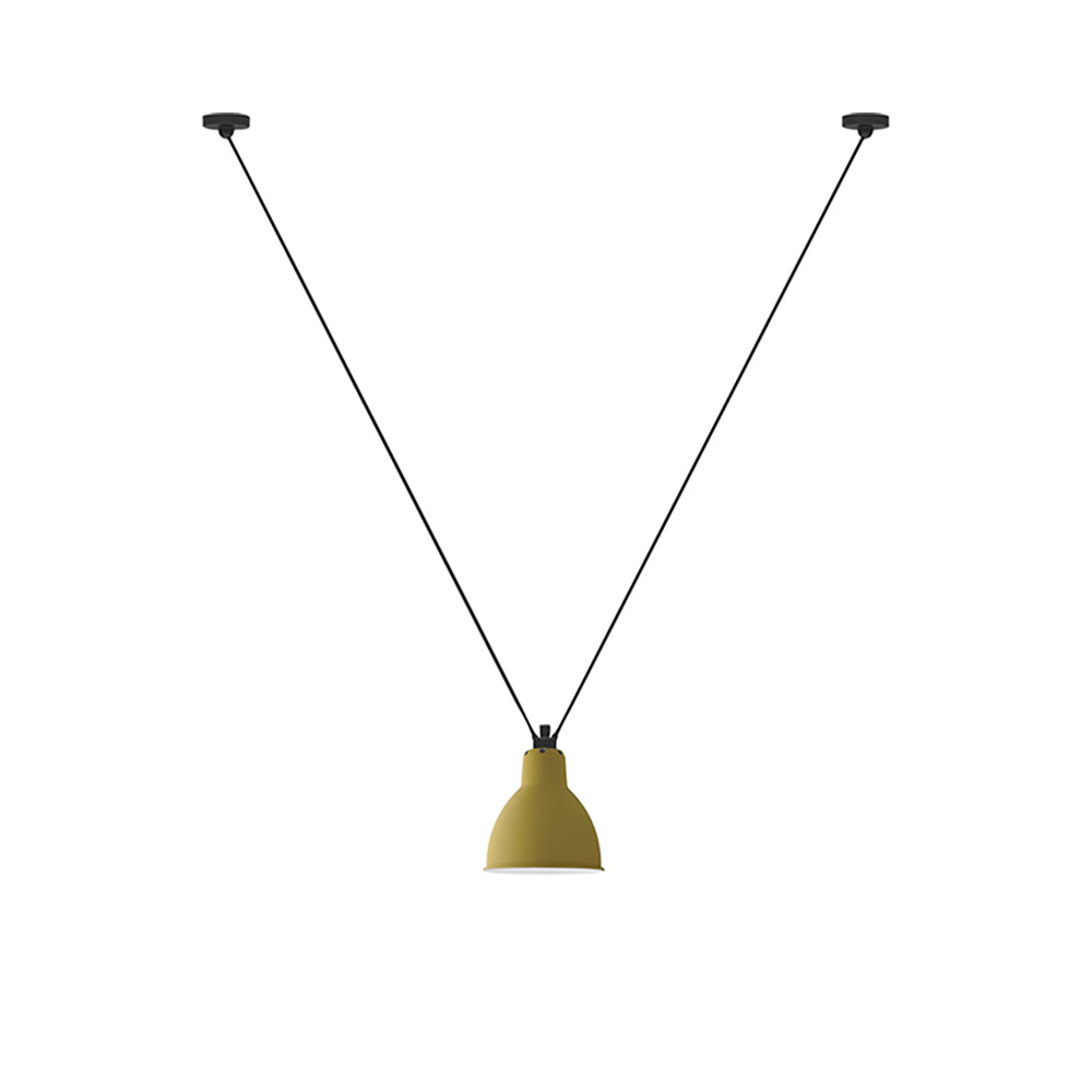 Les Acrobates N° 323 Pendant Lamp: Large + Yellow + Round