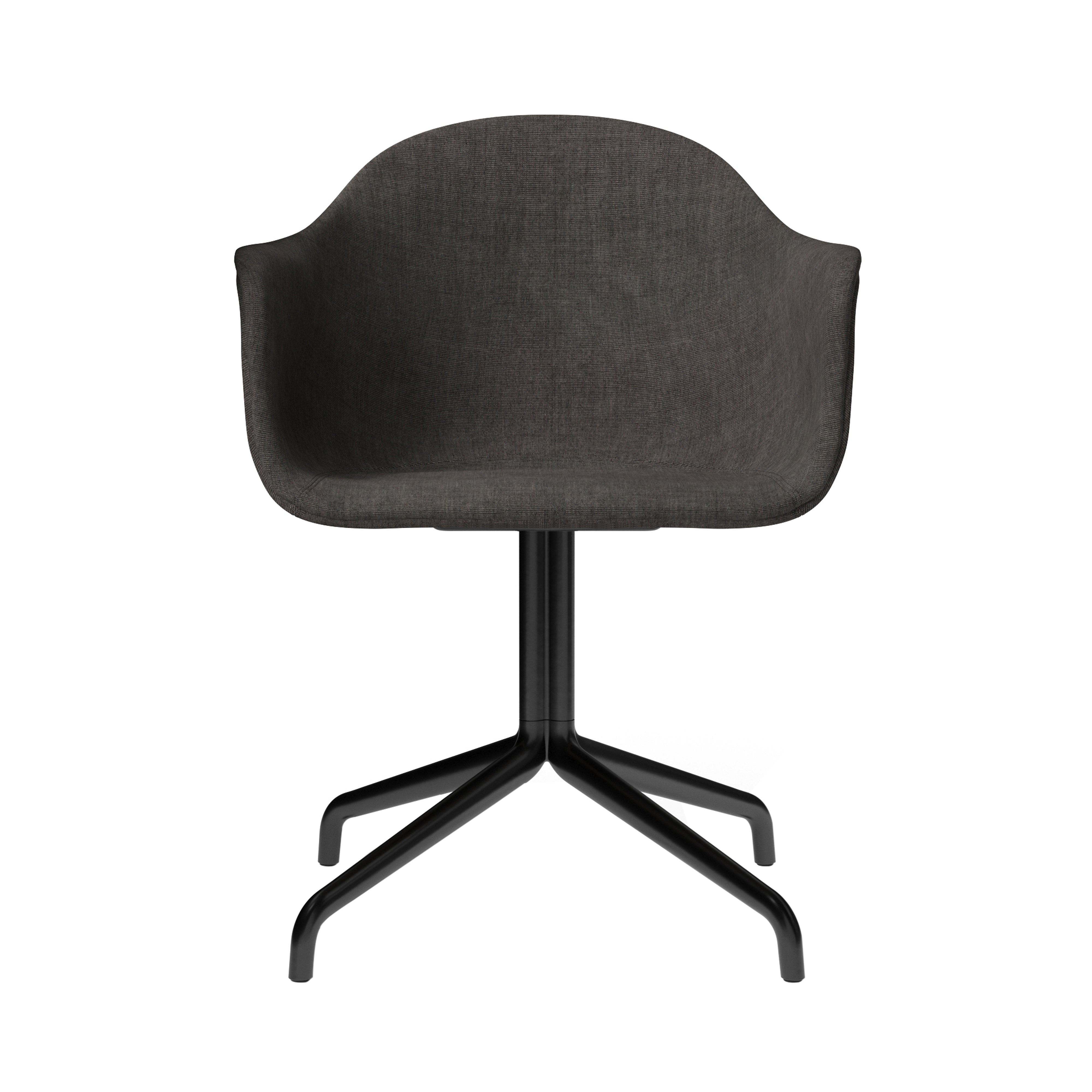 Harbour Dining Chair Star Base: Upholstered + Black Aluminum  +  Canvas 2 0154