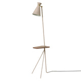 Cone Floor Lamp: Pure Cashmere + Teak Oiled Oak