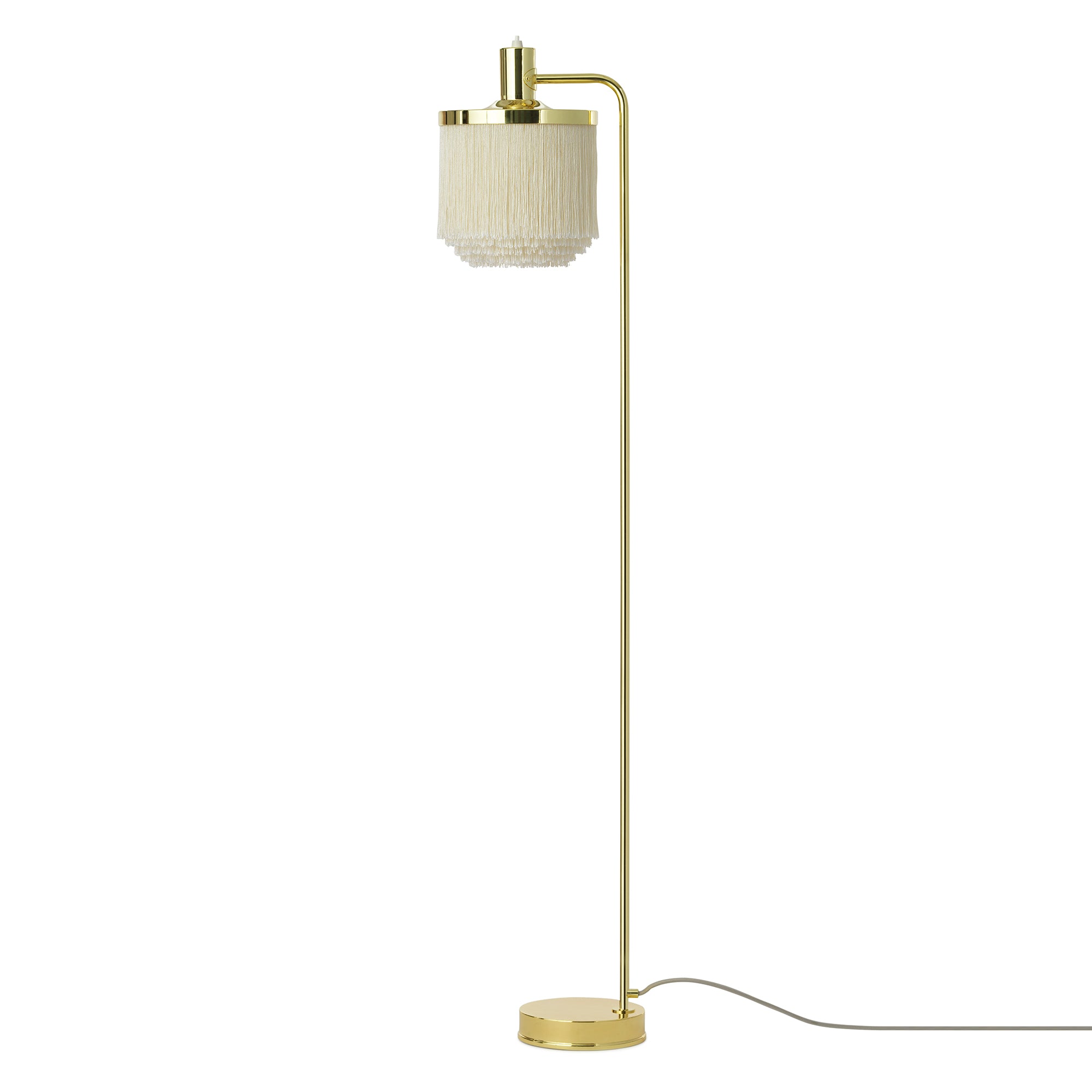 Fringe Floor Lamp: Cream White