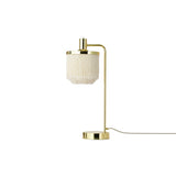 Fringe Table Lamp: Cream White