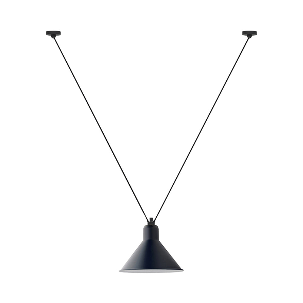 Les Acrobates N° 323 Pendant Lamp: Extra Large + Blue + Conic