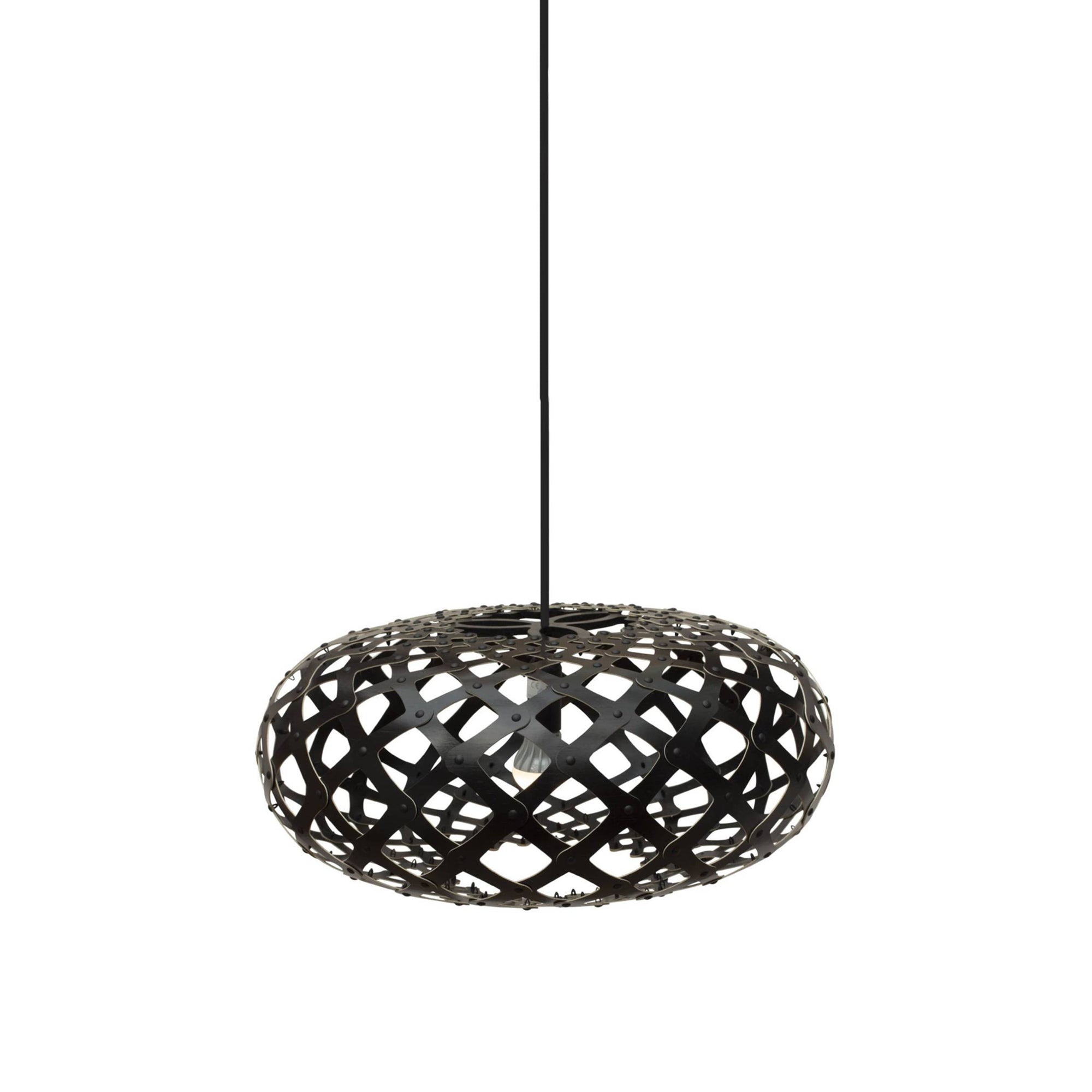 Kina Pendant Light: Extra Small + Black + Black