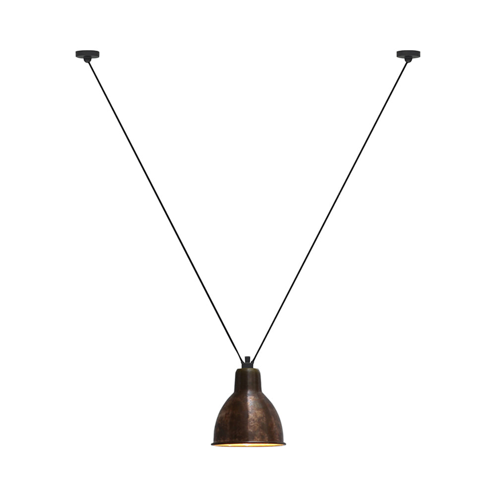 Les Acrobates N° 323 Pendant Lamp: Extra Large + Raw Copper + Round