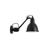 Lampe Gras N° 304 XL Outdoor Wall Lamp: Black + Round