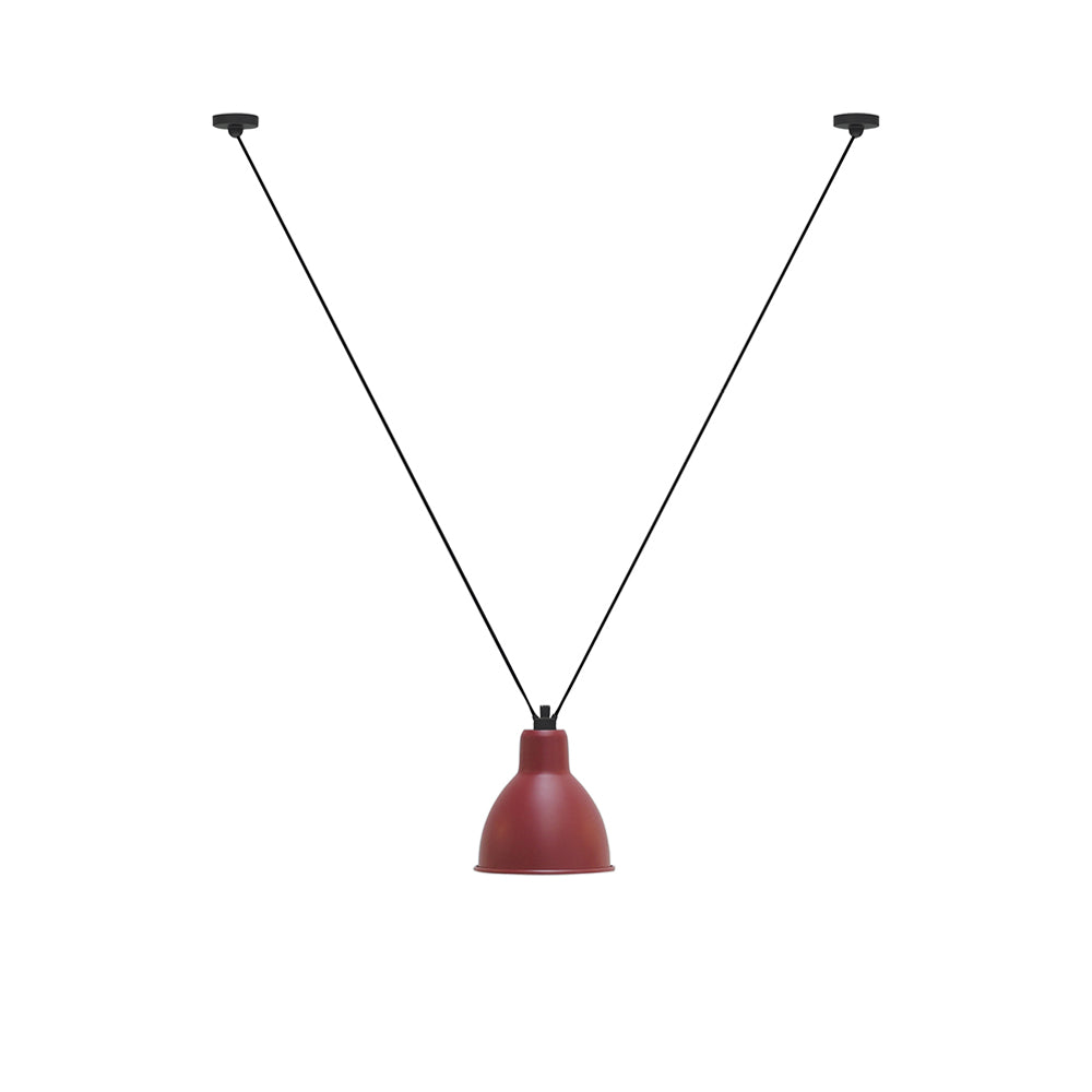 Les Acrobates N° 323 Pendant Lamp: Extra Large + Red + Round