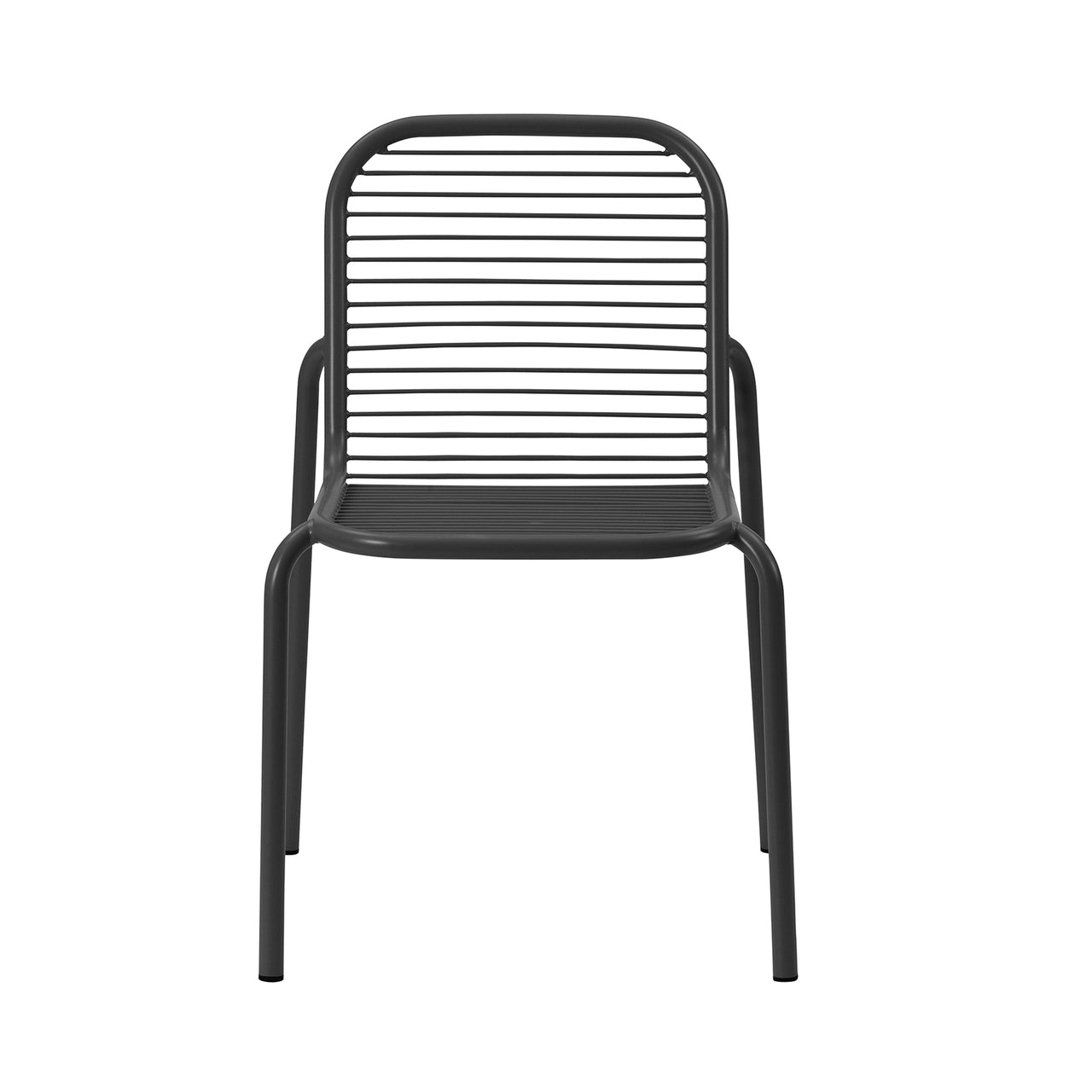 Vig Stacking Chair: Steel + Black