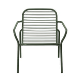 Vig Stacking Lounge Chair: Steel + Dark Green