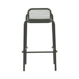 Vig Stacking Bar + Counter Stool: Steel + Bar + Dark Green