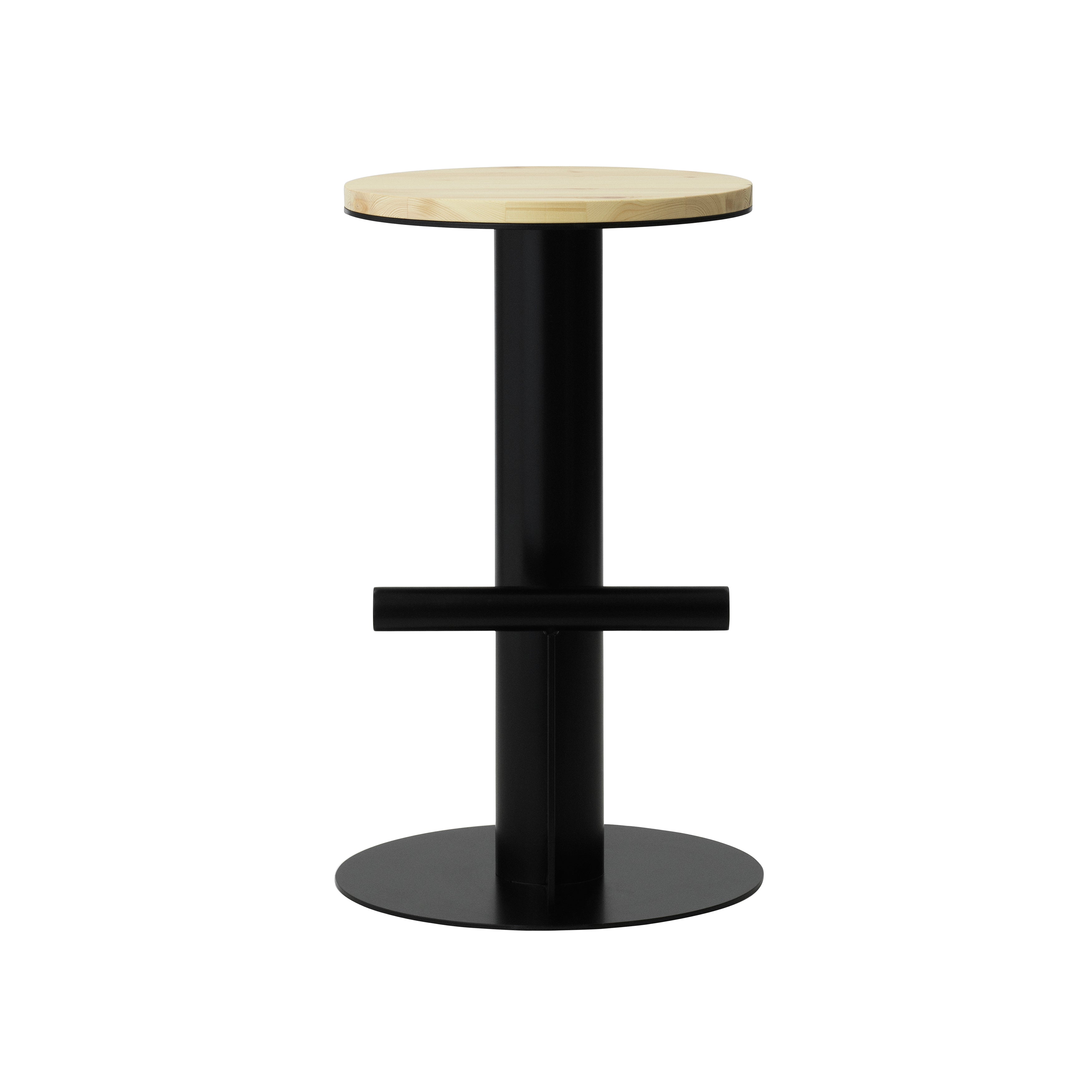 Pole Bar + Counter Stool: Counter + Black