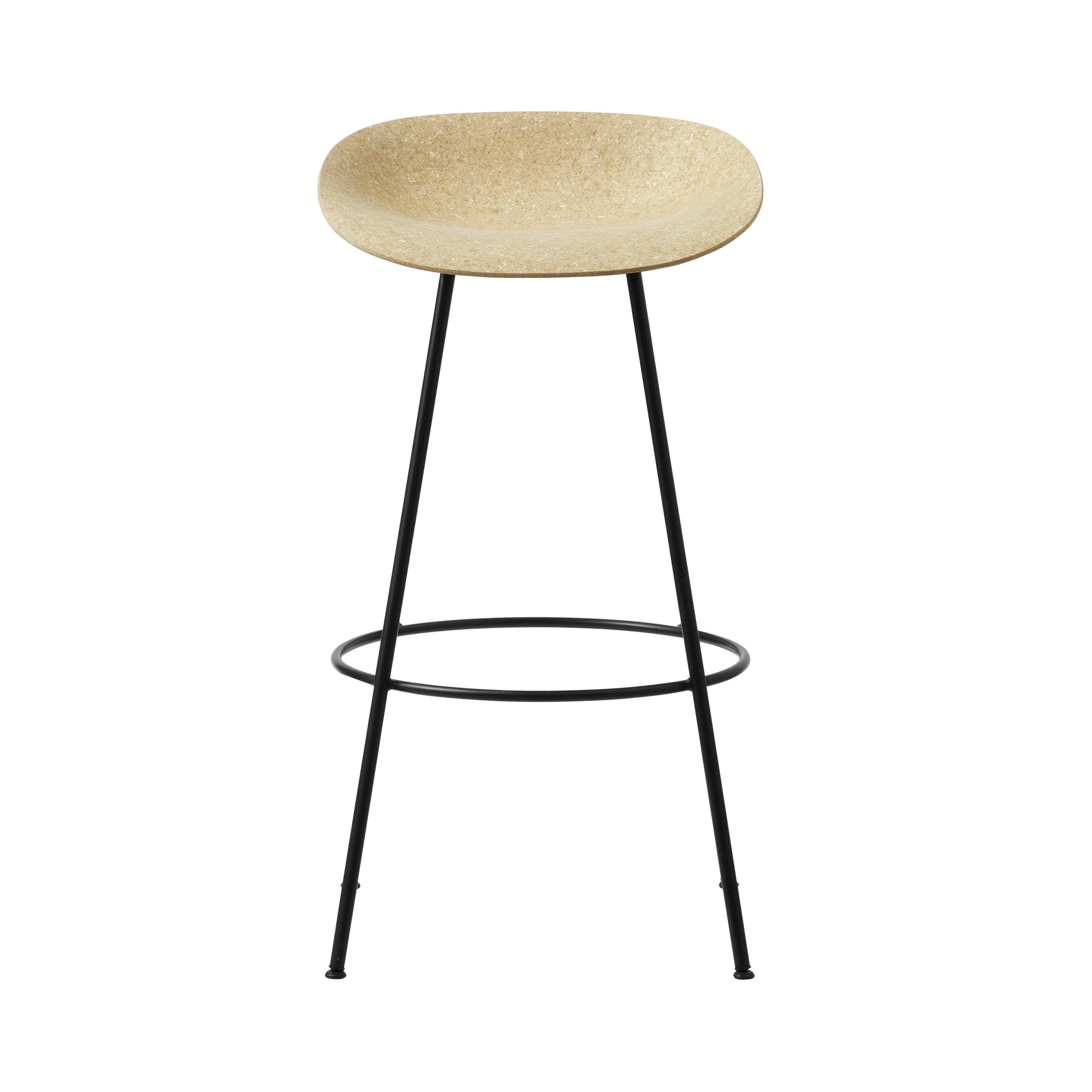 Mat Bar + Counter Stool: Bar + Hemp + Black