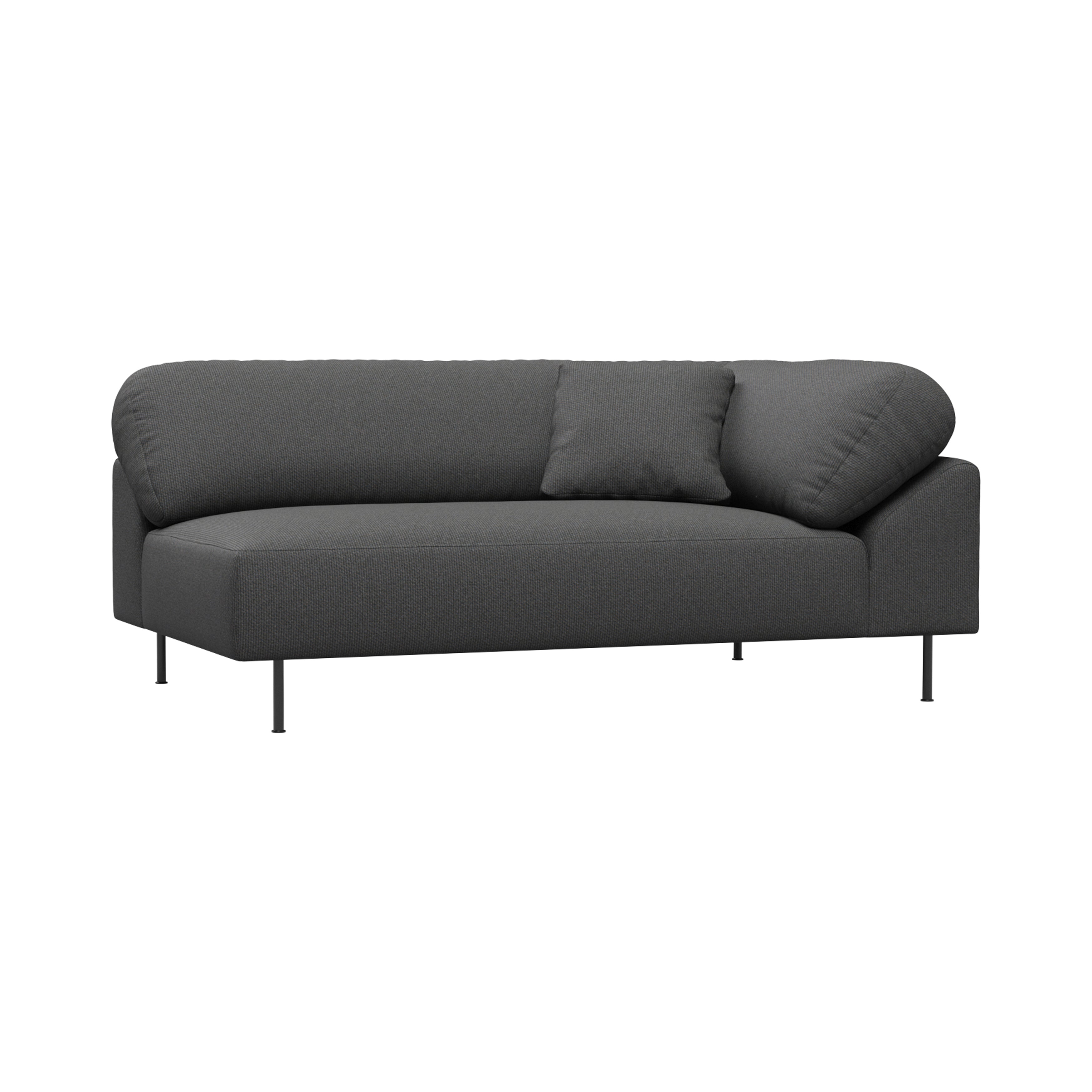 Collar Sofa: Open End 2 Seater + Right