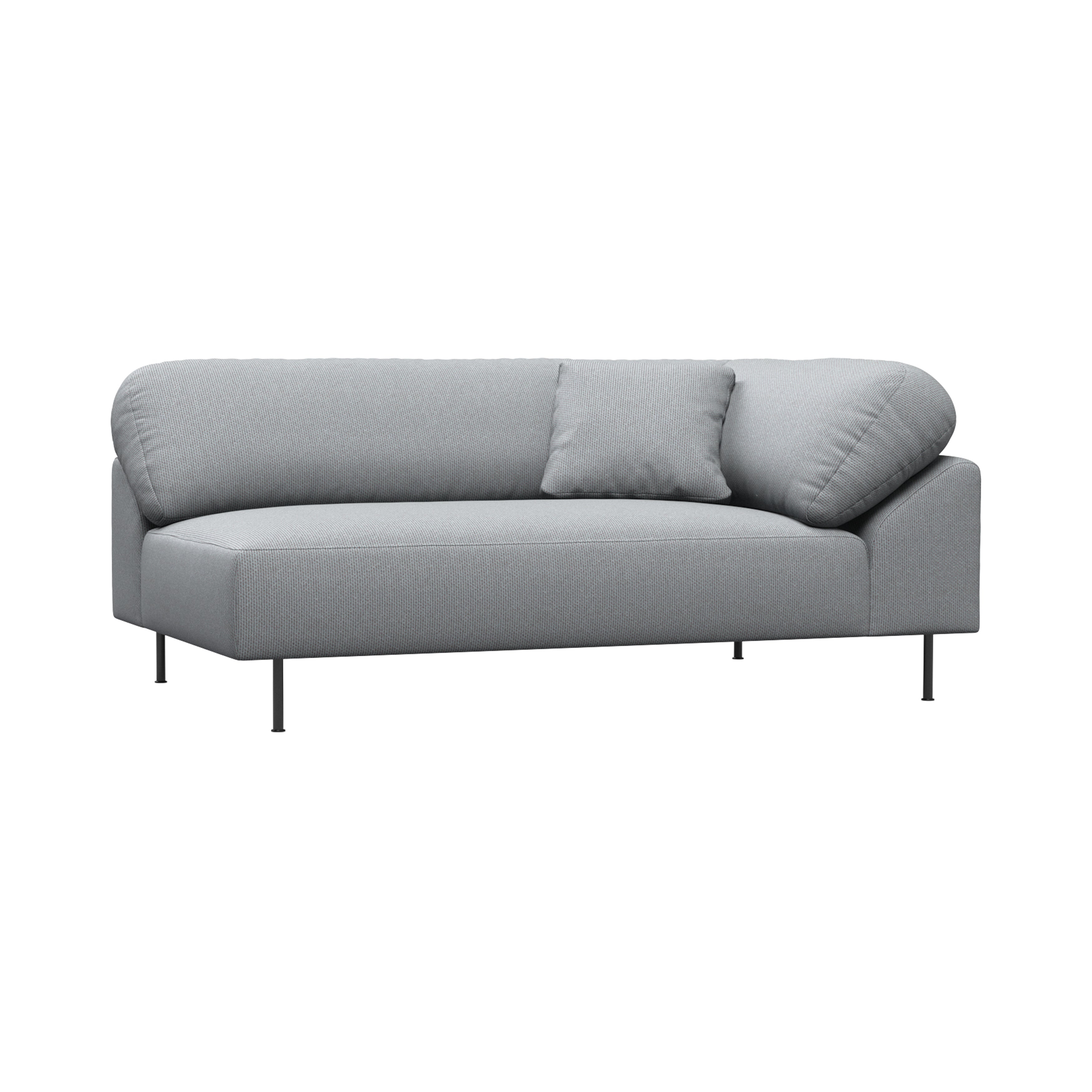 Collar Sofa: Open End 2 Seater + Right