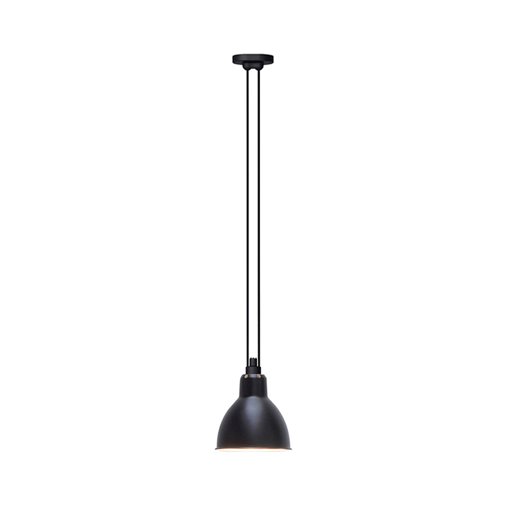 Les Acrobates N° 322 Pendant Lamp: Large + Black + Round