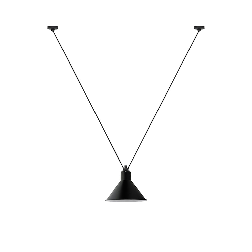 Les Acrobates N° 323 Pendant Lamp: Large + Black + Conic