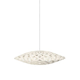 Flax Pendant Light: Small + White + White