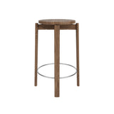 Passage Bar + Counter Stool: Counter + Walnut + Stainless Steel