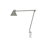 NJP Table Lamp: Dark Aluminum Grey + Clamp