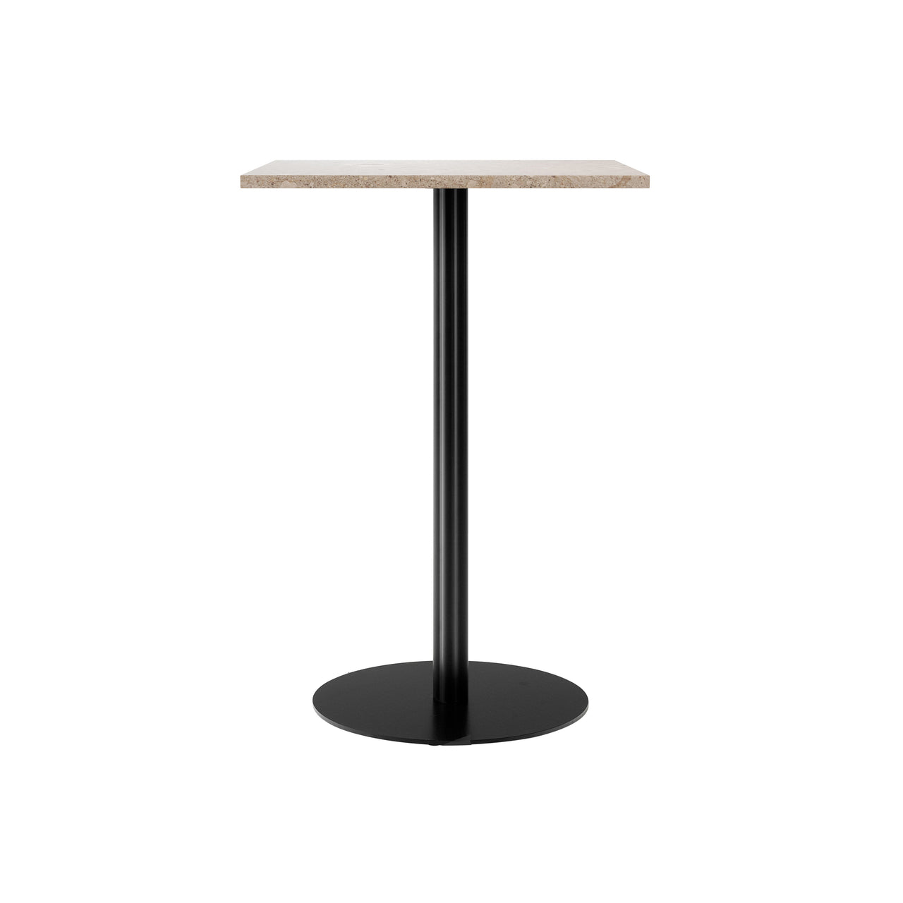 Harbour Column Square Bar + Counter Table: Counter + Kunis Breccia + Round