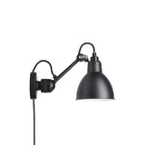 Lampe Gras N° 304 CA Wall Lamp: Black + Black + Round