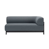 Elephant 2 Seater Sofa Corner: Left Arm + Black Oak