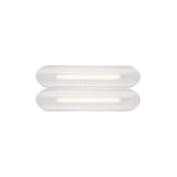 Vale System Ceiling/Wall Light: Horizontal + Side-to-Side + Vale 2 + Silica