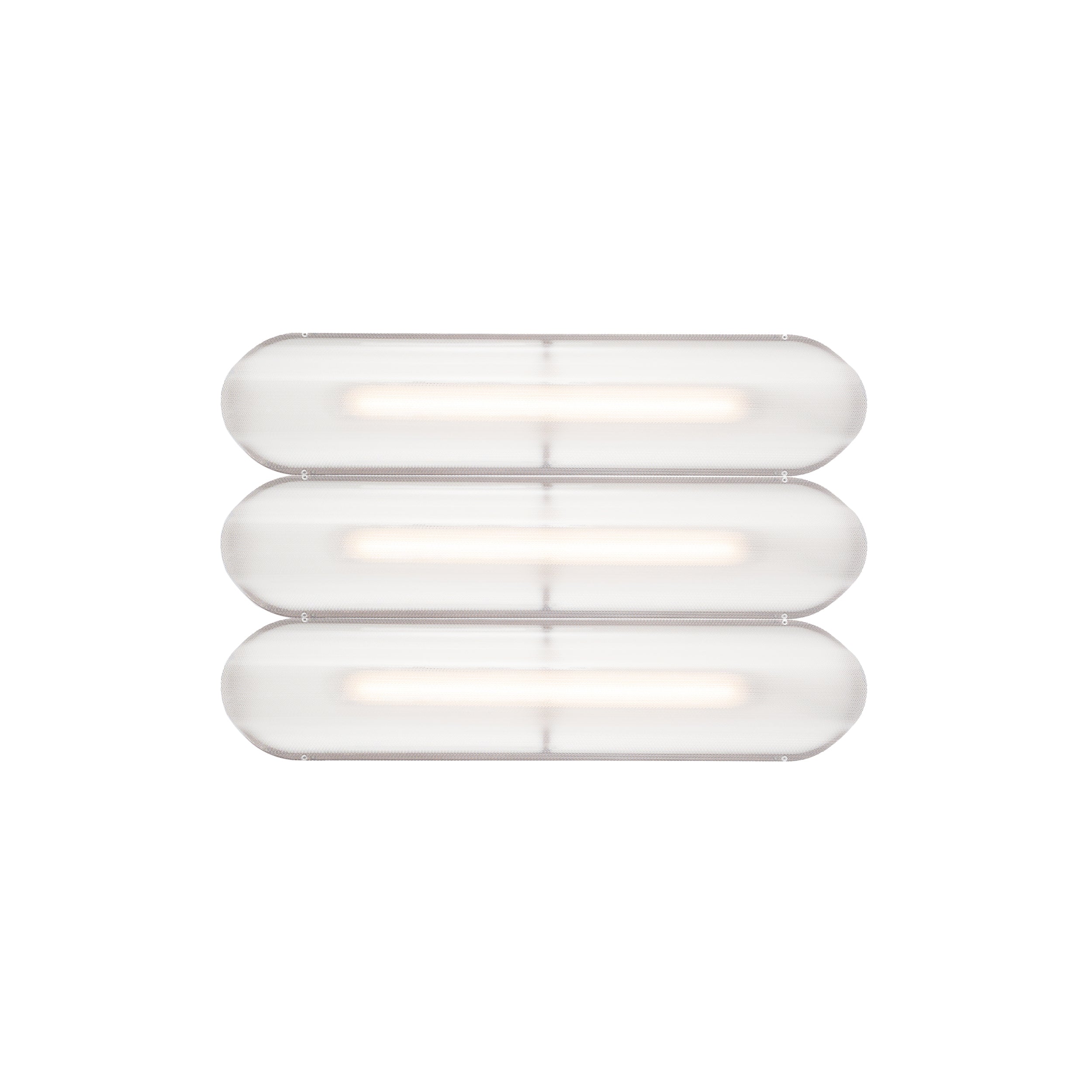 Vale System Ceiling/Wall Light: Horizontal + Side-to-Side + Vale 3 + Rust