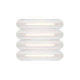 Vale System Ceiling/Wall Light: Horizontal + Side-to-Side + Vale 4 + Silica