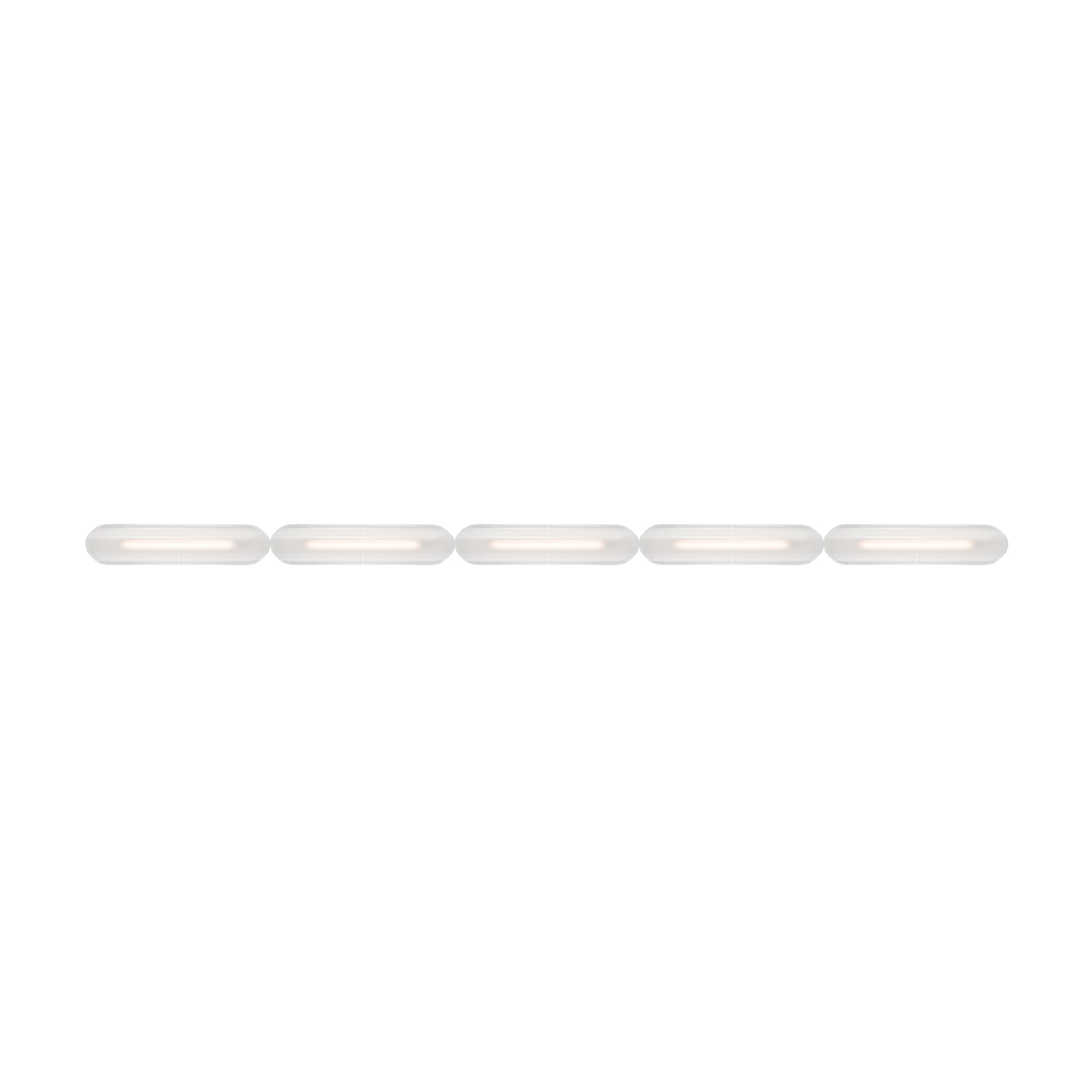 Vale System Ceiling/Wall Light: Horizontal + End-to-End + Vale 5 + Silica