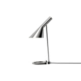 AJ Table Lamp: Polished Stainless Steel + Black