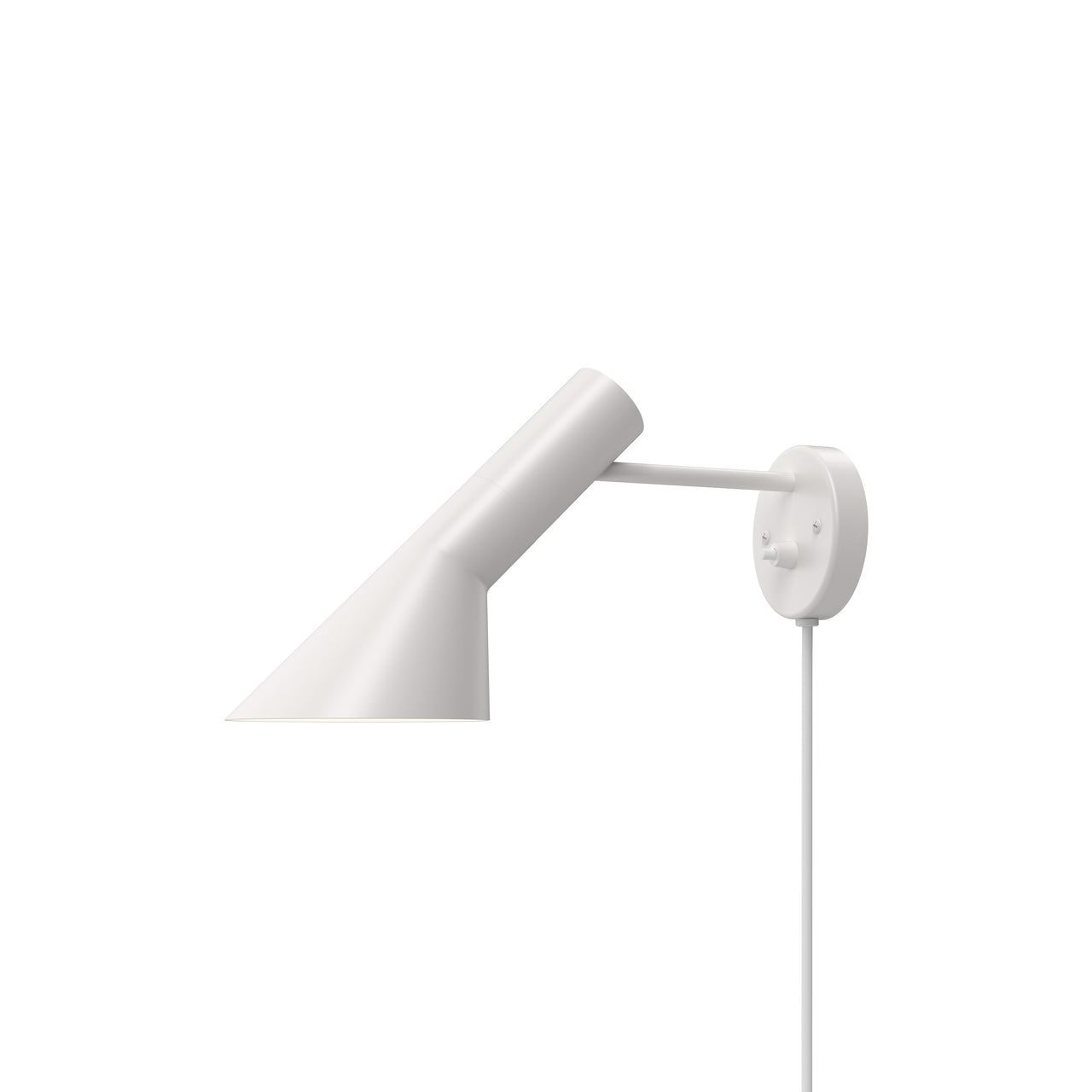 AJ Wall Lamp: White + White Switch + White