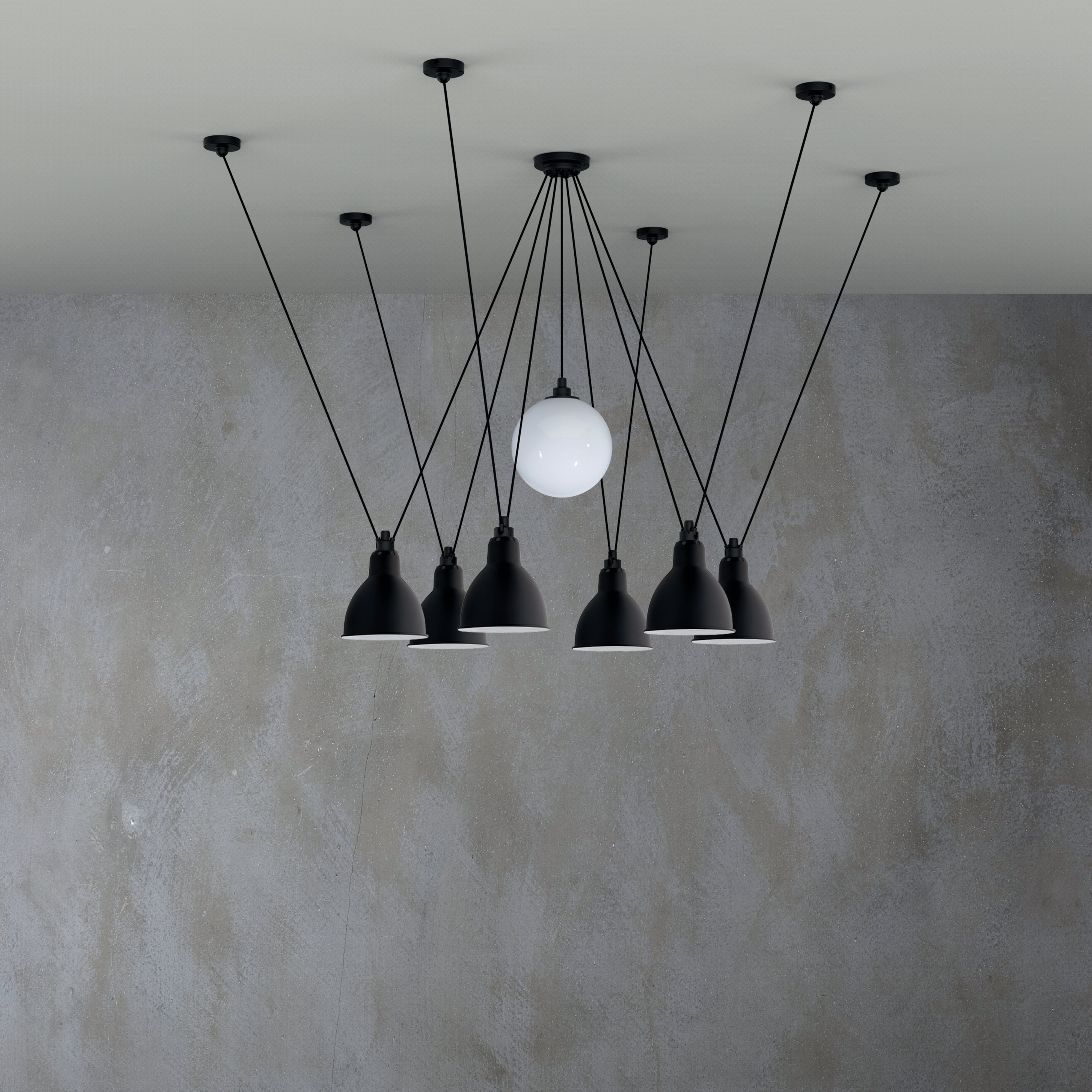 Les Acrobates N ° 327 Pendant Lamp: Glassball