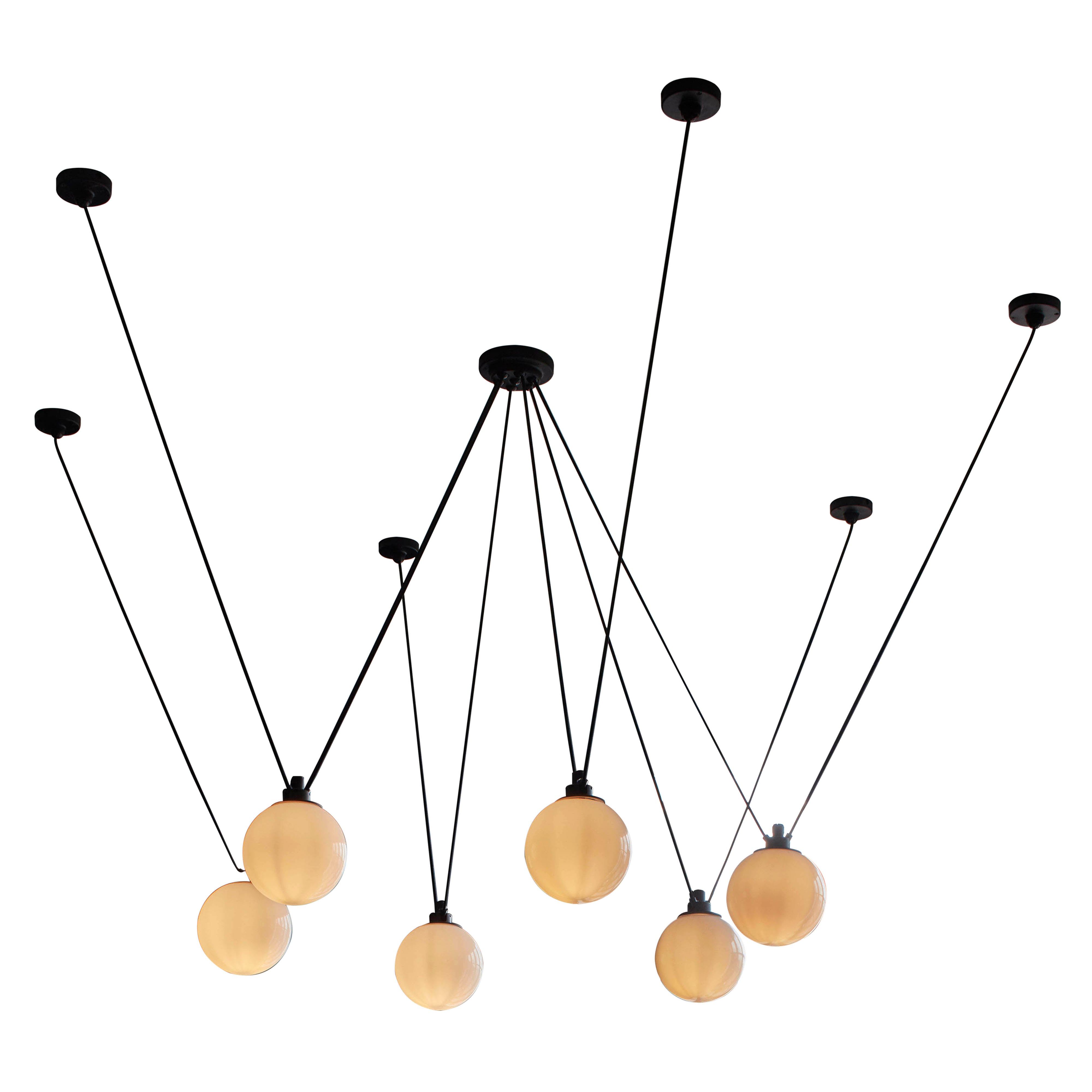 Les Acrobates N ° 326 Pendant Lamp: Glassball + Large - 9.8