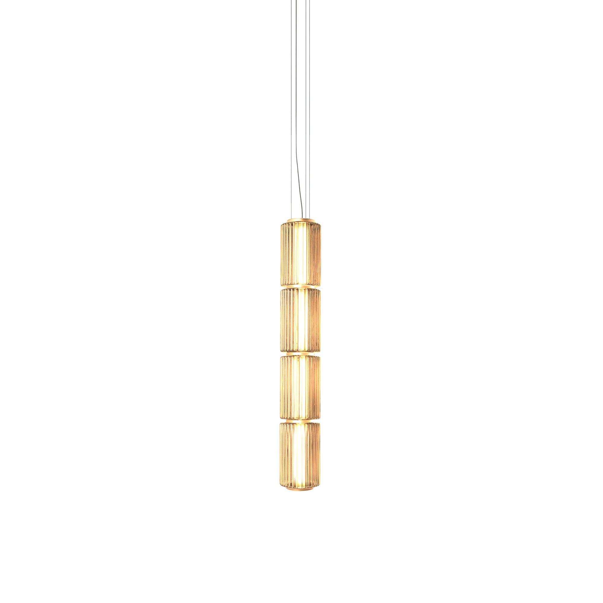 Column 175 Vertical Pendant: 4 Units + Amber